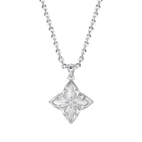 14k Gold-plated Zircon Pendant Necklace With A Clavicle Chain