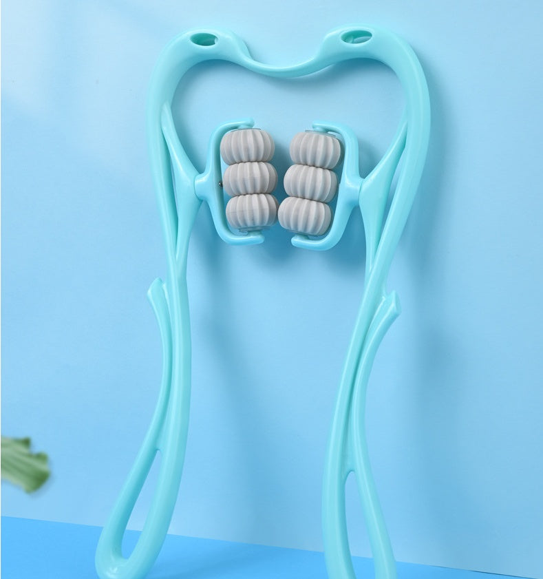 6-Wheel Manual Neck Massager - Pain Relief Roller