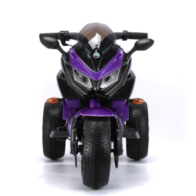 Kids Motorcycle Ride-On Motorcycle 3-Wheels Battery Powered Motorbike Rechargeable 12 V Kids Ride On Toy With PU Seat Training Wheels Manual Throttle Drive By Hand Lighting Wheels