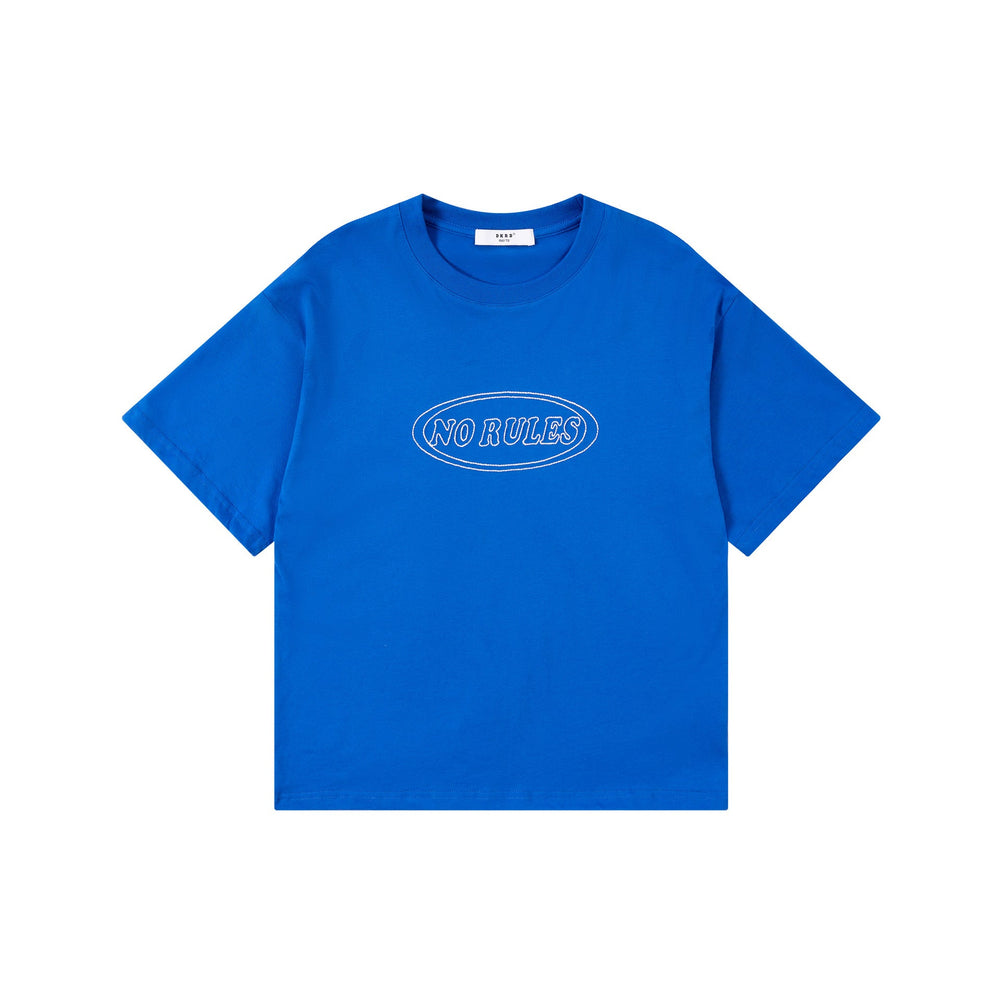 DK Kids' American-style Retro Embroidered Loose Short-sleeve Clothing