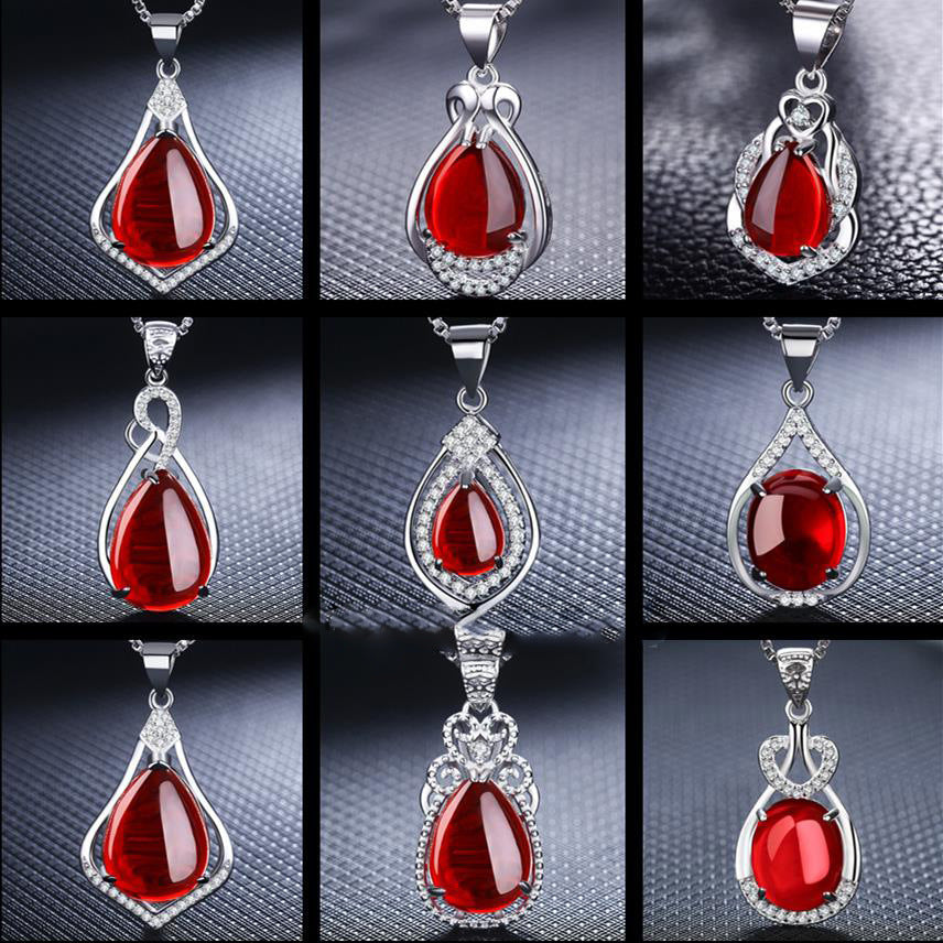 Waterdrop Blossom Carnelian Pendant With Green Chalcedony