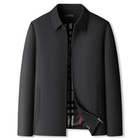 Mens Plus-Size Business-Casual Classic Lapel Jacket
