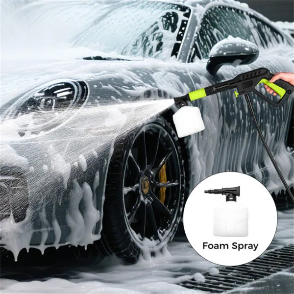 Green Black 2300 PSI Electric Pressure Washer With 4 Quick-Connect Nozzles & Soap Bottle, 1900W High-Power Cleaner For Driveway Patio