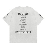Fashion Letter Cotton T-shirt Summer Men