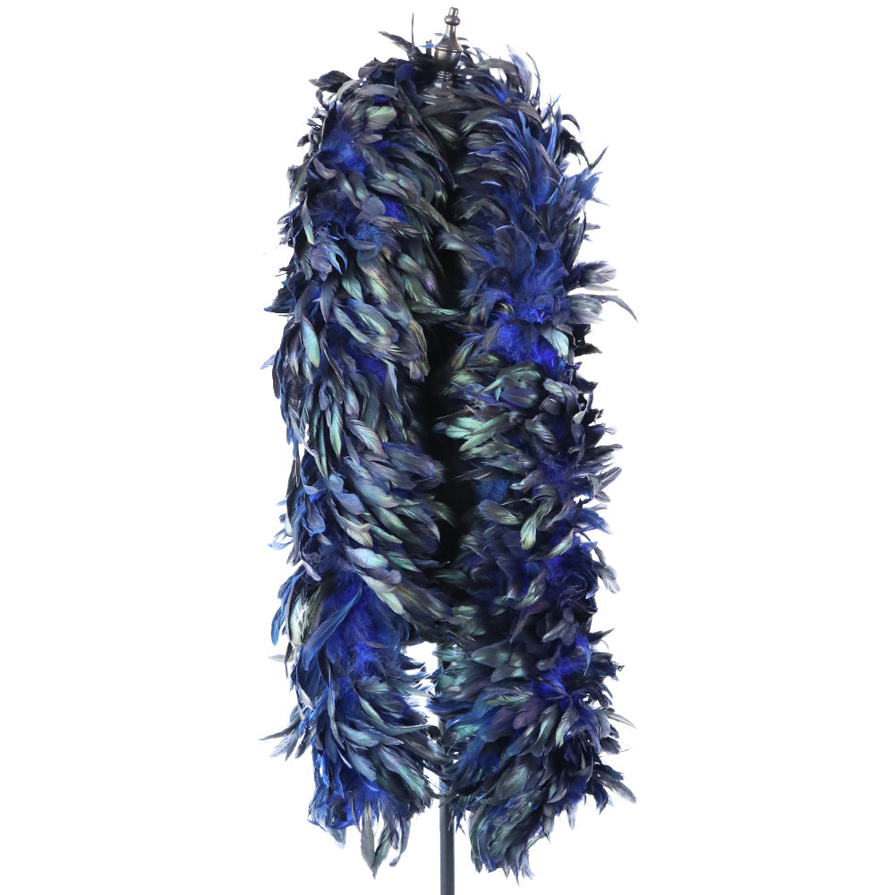 Catwalk Dress Up Colorful Chicken Feather Scarf Accessories Velvet Strips