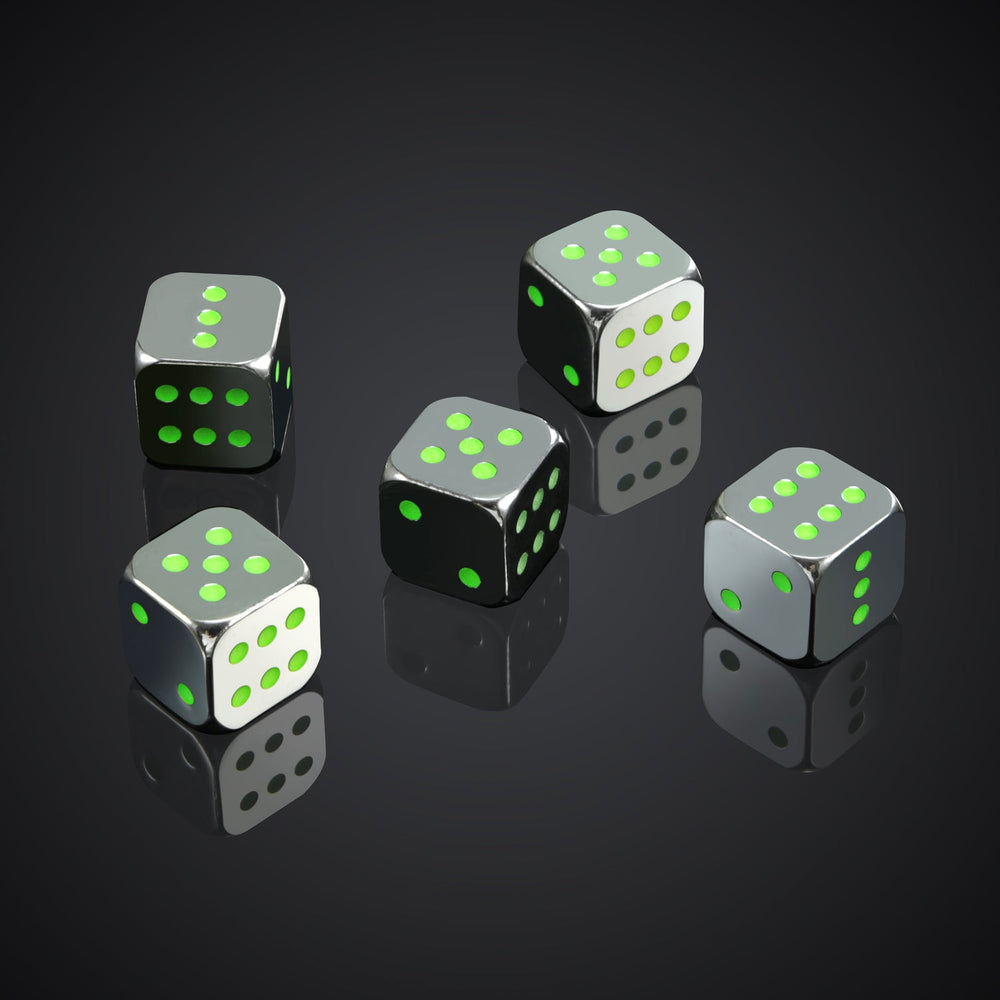 Metal Luminous Dice Large Entertainment Supplies