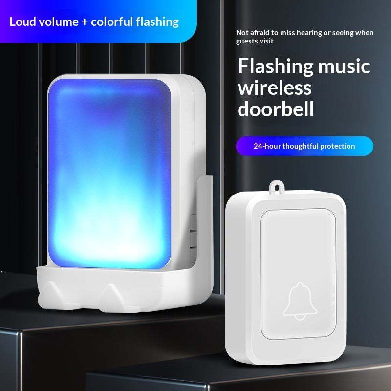 Plug-free Wireless Remote-controlled Audio And Visual Doorbell