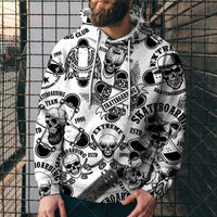 Loose Hooded Sweatshirt 3D Printed Hooded Sweatshirt