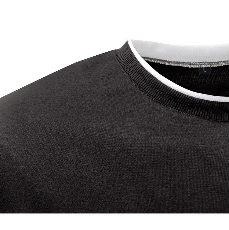 Solid Color European And American Men's Loose T-shirt