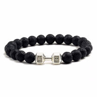 Black Lava Volcanic Stone Beads Bracelet – Men & Women