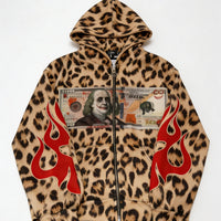 Fashion Casual Printed Polyester Sweater