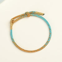 Semi-finished Products Beads Threading Gold Accessories DIY Hand-woven Red Rope