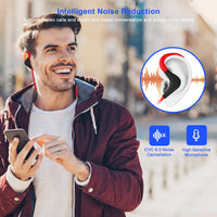 Wireless Headsets V4.1 Sport In Ear Stereo Headphones Sweatproof Noise Canceling Earphones Back Headphone With Mic Handsfree For Running Hiking Travel