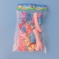 Doll Accessories Crystal Shoes Plastic High-heeled Toys