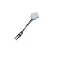 Creative SUNFLOWER Stainless Steel Fruit Fork Ceramic Storage Tank Kitchen Gadgets