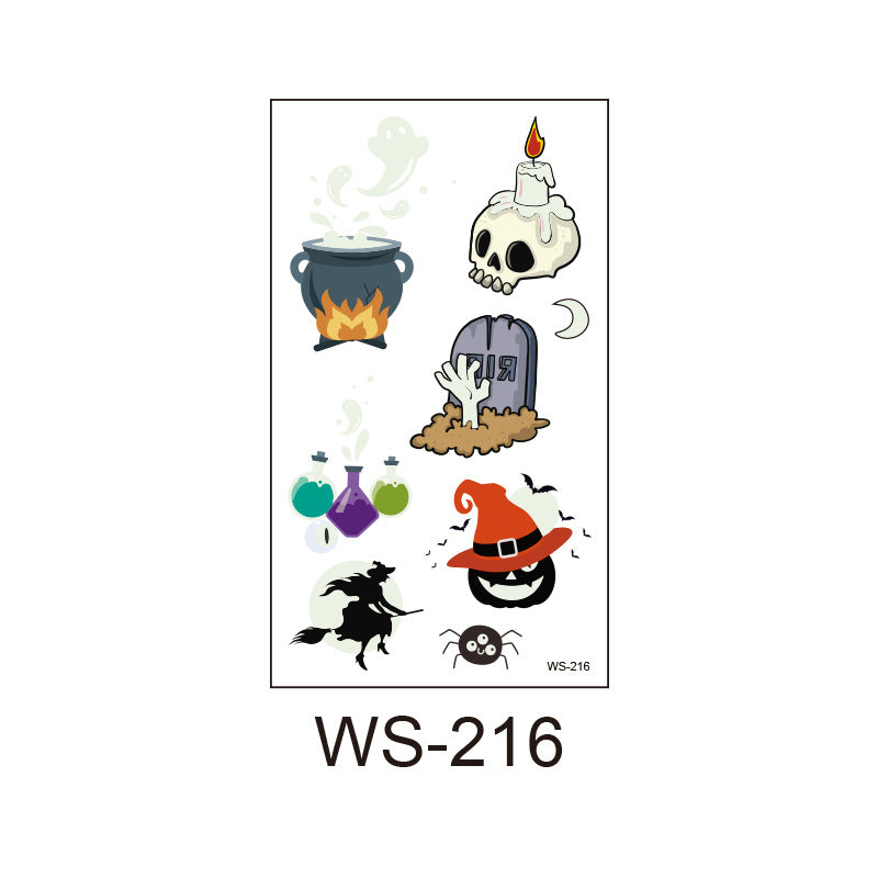 Cartoon Face Tattoo Sticker For Kids
