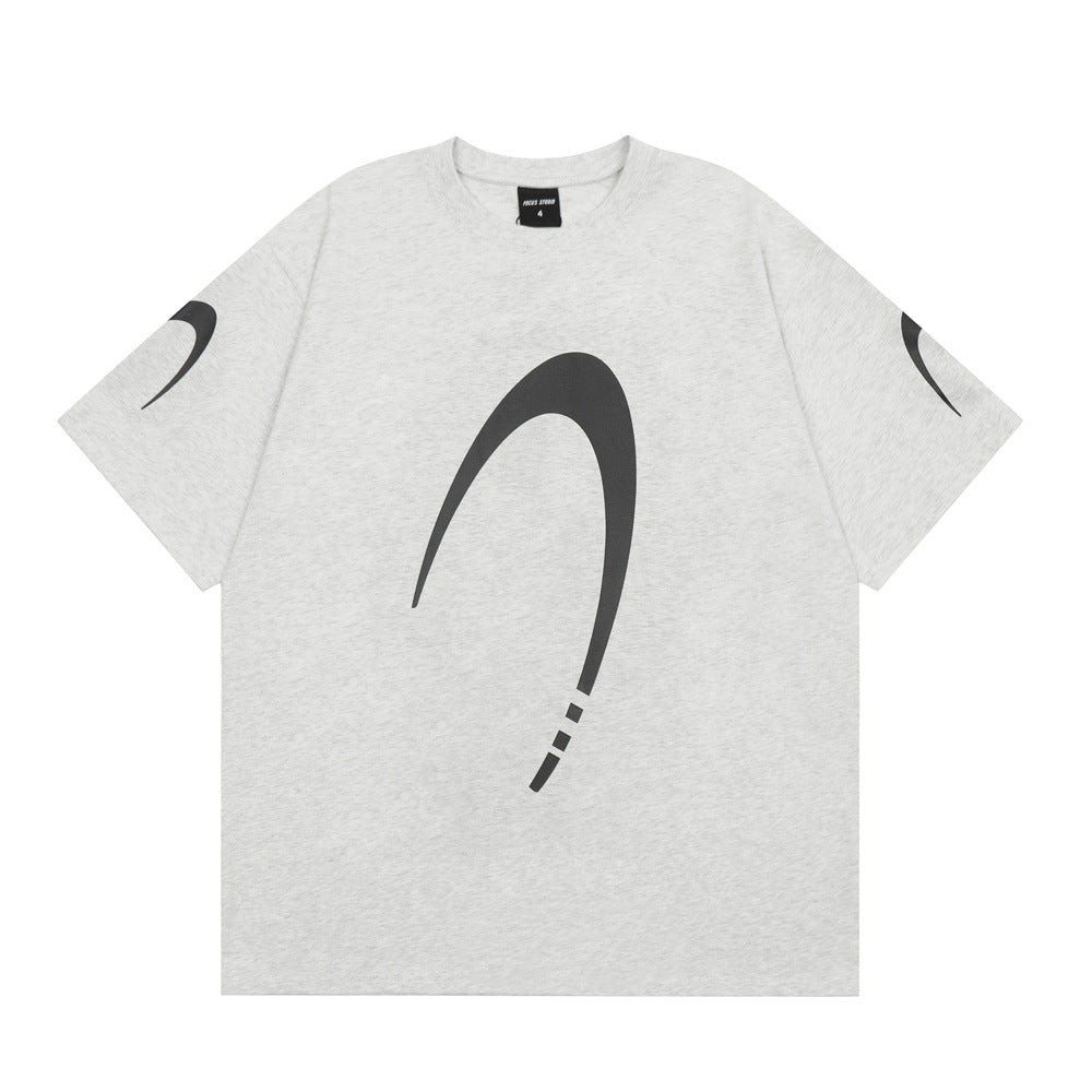 Fashion Letter Cotton T-shirt Summer Men
