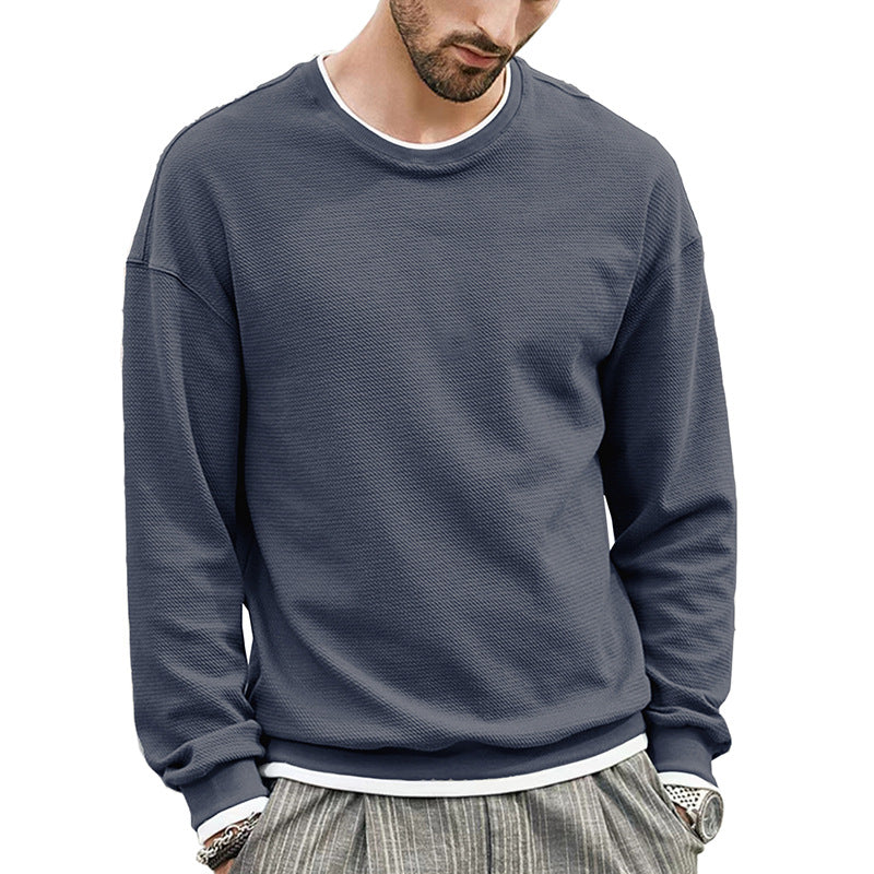 Solid Color European And American Men's Loose T-shirt