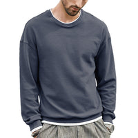 Solid Color European And American Men's Loose T-shirt