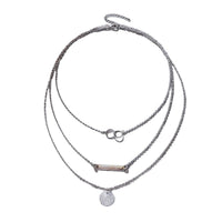 Fashionable Minimalist Multi-layer Rectangular Pendant Necklace