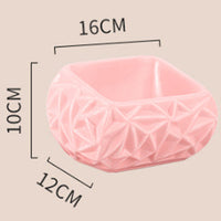 Cat Bowl Kitten Bowl Ceramic Pet Feeding Bowl Cute Design Dog And Cat Food Bowls For Treats And Water Kitten And Puppy Feeder Pet Pink Bird's Nest
