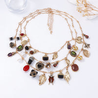 Multilayer Layered Design Vintage Geometric Necklaces