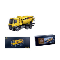 Semi-alloy Concrete Mixer Truck With Audio And Visual Remote Control For Kids