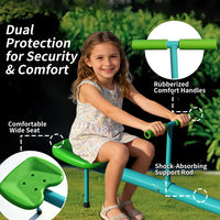 Seesaw,Swiveling 360 Degrees Toddlers Sit And Spin Teeter Totter, Kids Outdoor Play Equipment For Backyard Playground