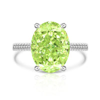 Female Versatile Casual Papalacha High Carbon Diamond Ice Flower Ring