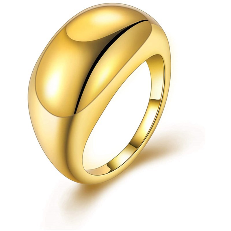 New Creative Retro Simple Titanium Steel Casting Twist Personality Bread Ring