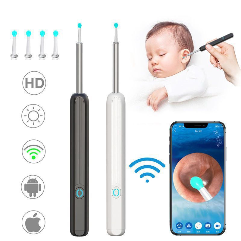 HD Smart Visual Earpick Wifi Visual Ear Cleaning Endoscope Visual Luminous Ear Pick