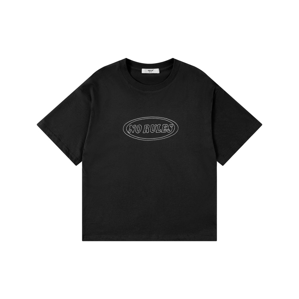 DK Kids' American-style Retro Embroidered Loose Short-sleeve Clothing
