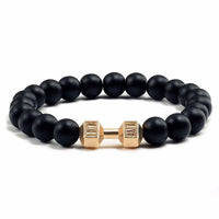 Black Lava Volcanic Stone Beads Bracelet – Men & Women