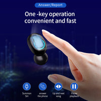 Sports Noise Reduction Bluetooth Headset With Digital Display