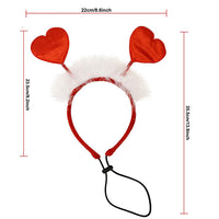 Pets Valentine's Day Decoration Pet Scar Valentine's Day Hairband Dog Party Decoration Prop Dog Accessories Pet Products