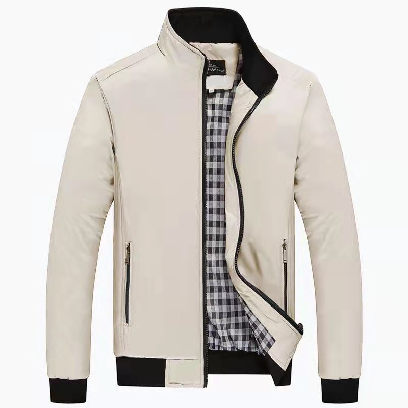 Men's New Jacket Slim Stand Collar Casual