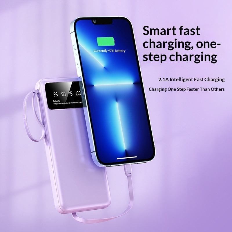 Built-in Cable Multi-port Wired Charging Power Bank