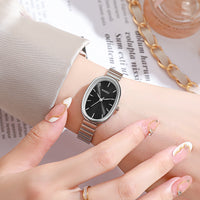 Girls Watch With A Bamboo-link Strap And An Oval Small Dial
