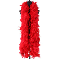 Catwalk Dress Up Colorful Chicken Feather Scarf Accessories Velvet Strips
