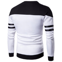 Fashion Casual Plus Size Round Neck Color Block Sweater