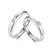 Ring Flash Single Zircon Couple Ring Men And Women Niche Opening Couple Rings