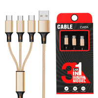 One for three charging cable data cable