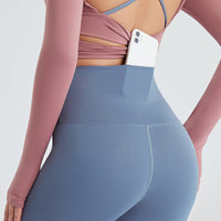 Yoga Clothes Tight Nude Trousers Women Peach Buttocks Quick-drying Sweat