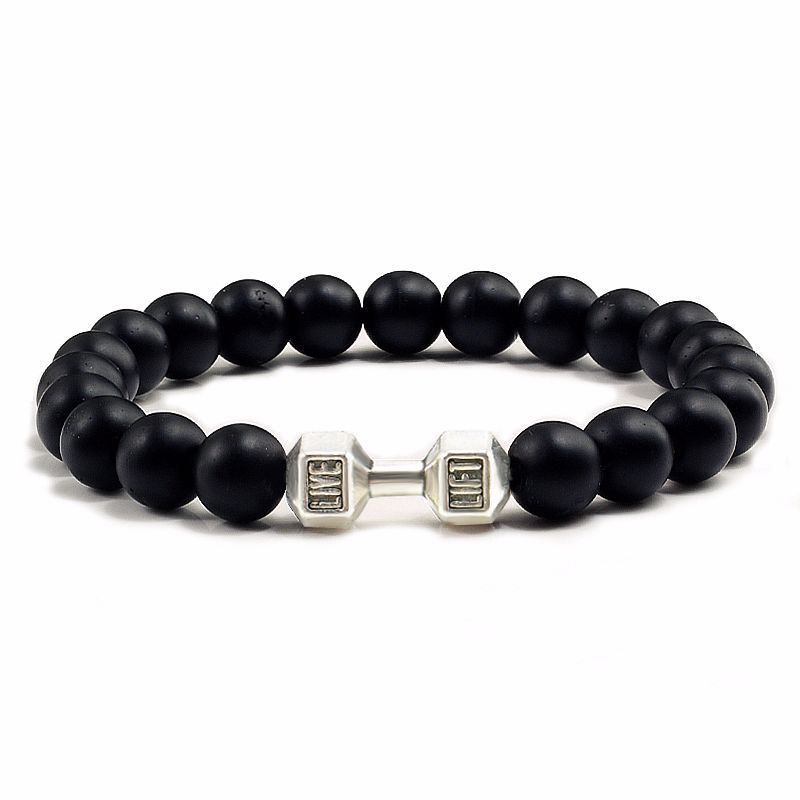 Black Lava Volcanic Stone Beads Bracelet – Men & Women
