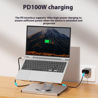 Type-c Extended Rotating Folding Laptop Stand