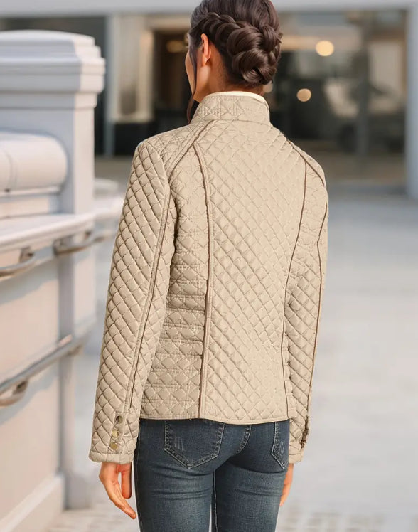 Women's Autumn And Winter Warm Lightweight Jacket With Pockets