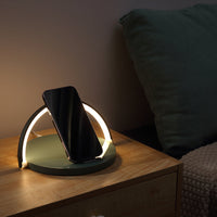 Home Desk Lamp Wireless Charging With Holder Home Desktop Mobile Phone Wireless 10W Fast Charger Multi-Function Bluetooth Speaker Mobile Phone Wireless Charging Dedside Night Light Mobile Phone Holder