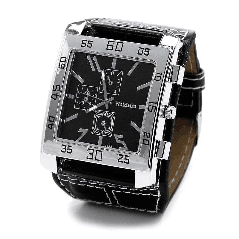 Men's Stylish And Cool Military-style Watch Square Dial Simulated