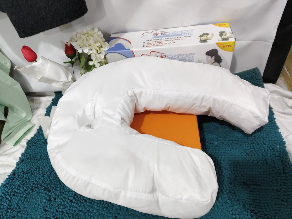 Cotton Pillow Side Sleeper Pillows Neck & Back Pillow Hold Neck Spine Protection Cotton Pillow Health Care