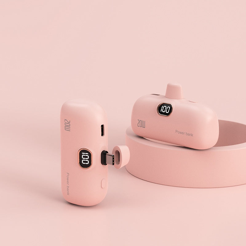 Pocket Wireless Capsule Power Bank Small Portable Power Source Power Bank Mini Fast Charge